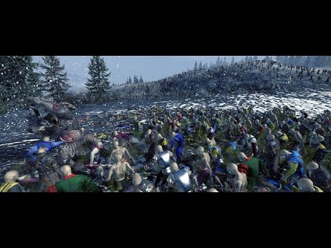 GRIMGOR IRONHIDE VS 15K ZOMBIES MASSIVE CINEMATIC BATTLE - Total War Warhammer Machinima