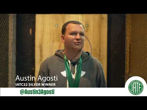 IATC 2022 - Axe Throwing  Silver Winner Austin Agosti
