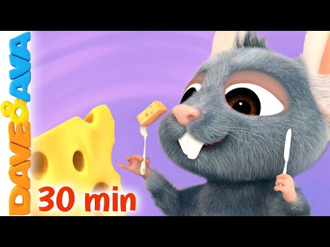 🐭 Three Blind Mice and More Nursery Rhymes and Kids Songs | Dave and Ava 😄