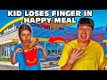Kid Temper Tantrum Finger Falls In Sister S Happy Meal Original