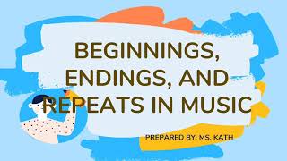 Beginning, Ending, &amp; Repeat in Music