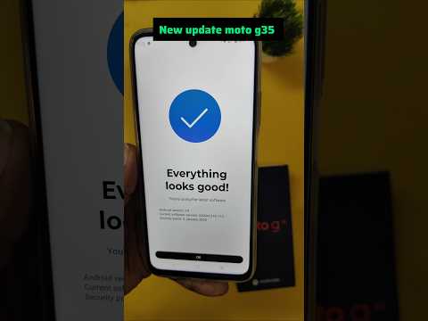 New update 🥳 Moto g35 5G andrioid update  #shorts #androidupdate