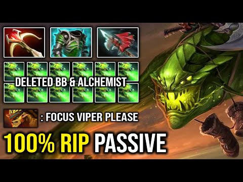 CANCER MID VIPER IS BACK 100% No Passive Deleted BB & Alchemist with Max Attack Range DotA 2