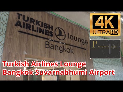 [4K] Lounge da Turkish Airlines | Aeroporto Suvarnabhumi de Bangkok | Lounge Priority Pass | Star Alliance