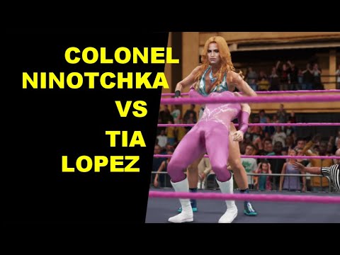 GLOW 1985 Colonel Ninotchka vs Tia Lopez - Knockout Match