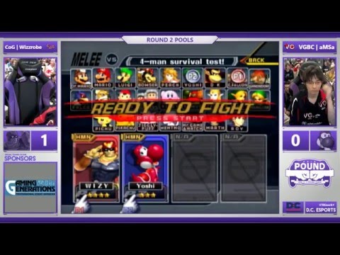 *Pound* 2016 - Round 2 Pools - CoG | Wizzrobe (Captain Falcon) vs. VGBC | aMSa (Yoshi)