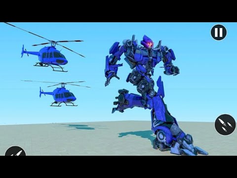 US Police Car Transform Robot War Rescue Mission Android Gameplay