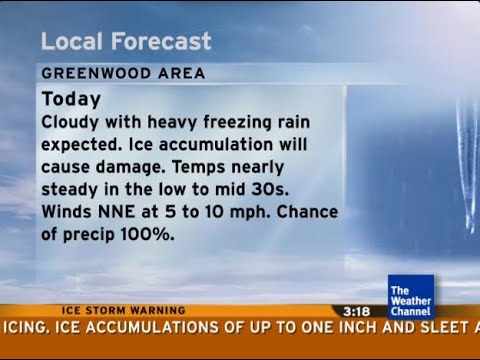 Intellistar 1 SD with Ice Storm Warning/Heavy Freezing Rain - Greenwood, MS (1/24/2026)