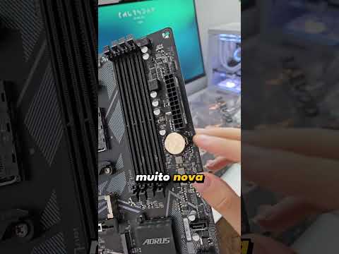 Minha nova placa mãe usada B550M Aorus Elite #placamae #pcgamer #setupgamer