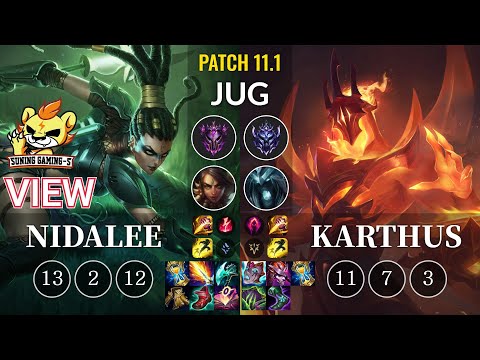 SG-S View Nidalee vs Karthus Jungle - KR Patch 11.1