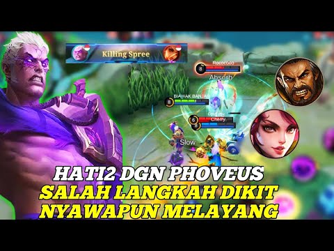 HAMPIR MANIAC ❗HATI2 LAWAN PHOVEUS!! SALAH DIKIT AUTO MATI ‼️ BUILD PHOVEUS TERSAKIT 2022