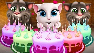 Learn Colors with My Talking Tom and Angela for Kids Animation Education Cartoon Compilation