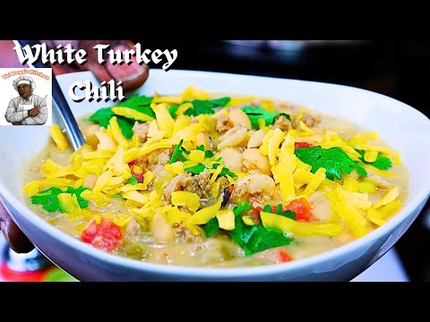 WHITE TURKEY CHILI HOW TO MAKE TURKEY CHILI IN A PRESSURE COOKER VIDEO RECIPE