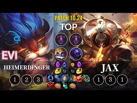DFM Evi Heimerdinger vs Jax Top - KR Patch 10.24