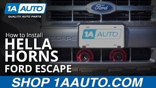 How to Install Hella Horns 08-12 Ford Escape