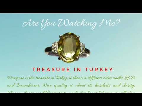 Natural Color change Diaspore 3.59ct Ring