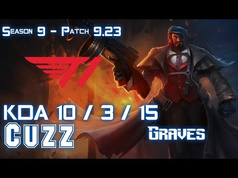 SKT T1 Cuzz GRAVES vs LEE SIN Jungle - Patch 9.23 KR Ranked