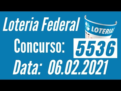 Resultado Loteria Federal 5536 - Sorteio do Dia 6 - Números Sorteados