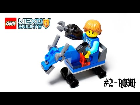 LEGO® Nexo Knights™ Magazine Building Timelapse #2 - Robin + Trading card game