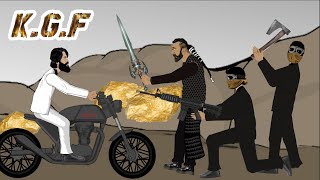 Kgf chapter 2 animation || rockey vs adheera fight || NI animation