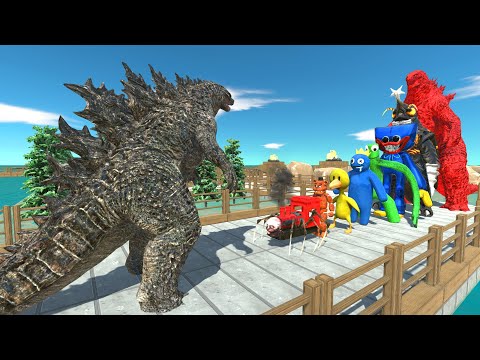 Godzilla vs Godzilla Red PYRAMID DEATH RUN - Animal Revolt Battle Simulator