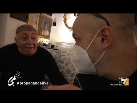 Peppe Barra - la 7 - propaganda live  04-dic-2020