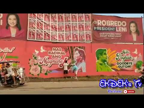 LENI and KIKO Mural Painting Spotted along Camalig Road Meycauayan Bulacan