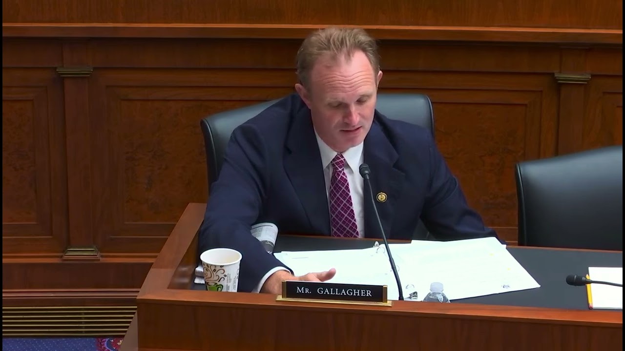 Video: Gallagher offers substitute amendment for H.R. 10304 in T&I markup