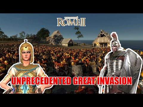 The Roman Legion Resisted The Invasion Of The Egyptian Legion - Total War Rome 2 Cinematic Battle