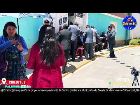 Inauguración de Nuevo pavimento de camino chujuyub Pálomora san Andrés xecul Totonicapan Guatemala
