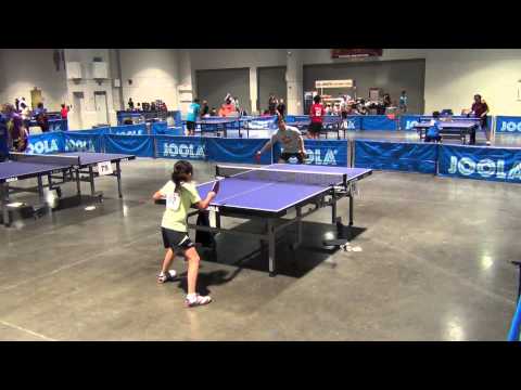 10-year-old Emilie - 2015 US Open Table Tennis - Critical Point
