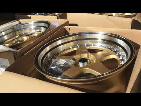JNC Wheels // 17x9 // JNC 010 Gold with Machined Lip // 2005 Honda Civic ES 7th Gen // Unboxing