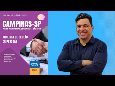 Apostila Concurso Prefeitura de Campinas - SP 2025 - Analista de Gestão de Pessoas