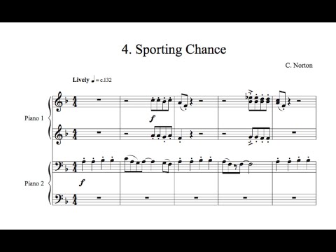 C. Norton - 4. Sporting Chance - Microjazz Piano duets collection 2 for piano four hands