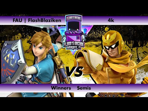 Flynn's Arcade 079 Winners Semis - FAU | FlashBlaziken (Link) vs 4k (Captain Falcon) SSBU Tournament