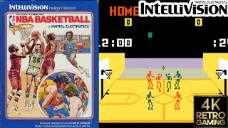 NBA Basketball Intellivision 4k Gameplay