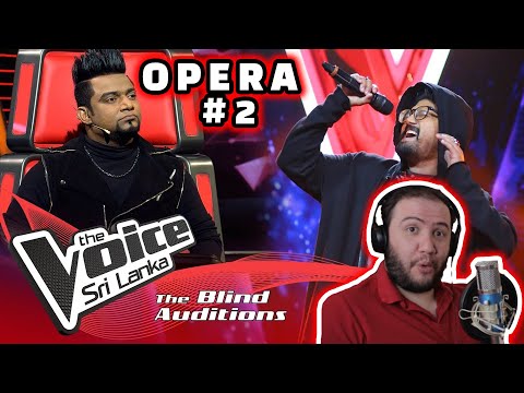 🇱🇰 REACTION: Hirran Omkaar - Opera no.2 | Blind Auditions | The Voice Sri Lanka