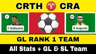CRTH vs CRA | CRTH vs CRA Dream11 Team | CRTH vs CRA Dream11 Prediction | crth vs cra Football Team