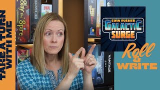 COIN PUSHER: GALACTIC SURGE | New Print & Play AND Roll & Write Game!