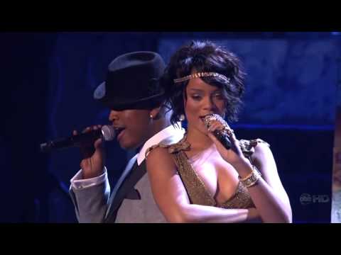 Rihanna feat. Ne Yo - Umbrella & hate that i love you live american music awards 2007