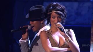 Rihanna feat. Ne Yo - Umbrella &amp; hate that i love you live american music awards 2007