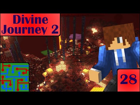 Into the Nether! | Minecraft: Divine Journey 2 | Episode 28