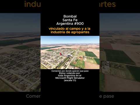 Bombal, Santa Fe desde el Microsoft Flight Simulator #bombal #santafe #msfs #joaha45 #argentina