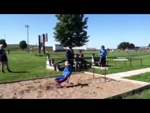 Me doin front flip over a hurdle