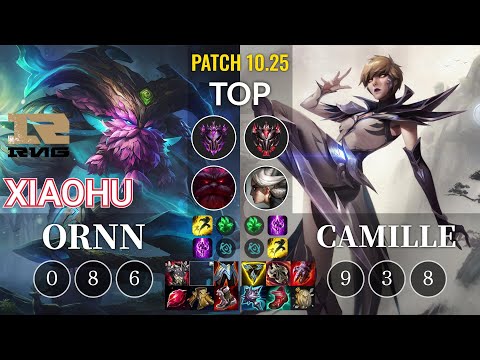 RNG Xiaohu Ornn vs Camille Top - KR Patch 10.25