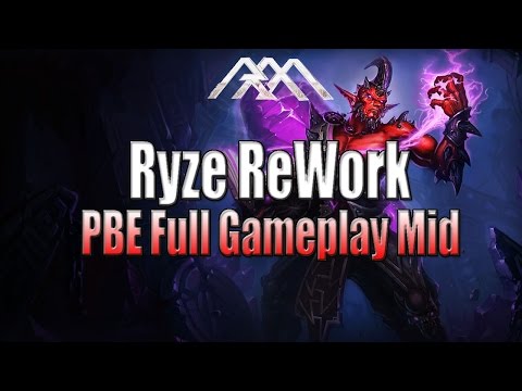 Ryze ReWork - PBE Full Gameplay - League of Legends