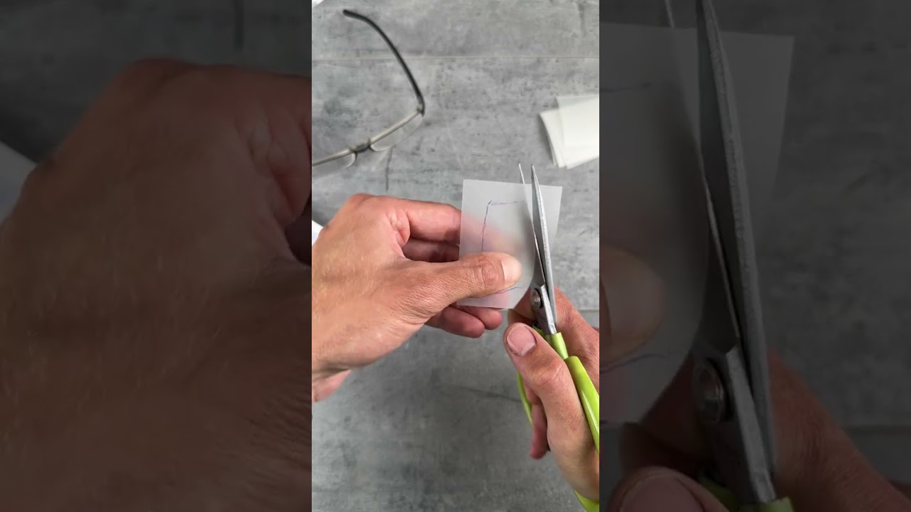 Translucent eye patch for glasses