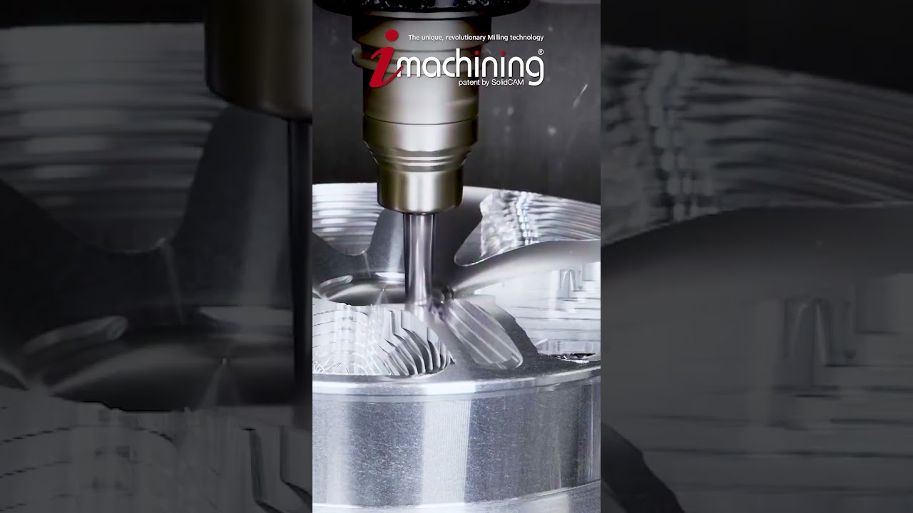 Roughing an Aluminum Rim with iMachining