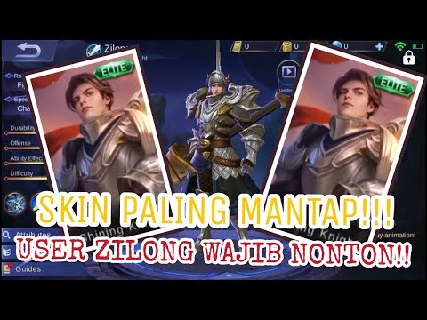 SHINING KNIGHT BEST ZILONG SKIN!! SHOP ANIMATION - Mobile Legends