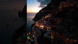 Amalfi Coast at night! #amalficoast #positano #italy